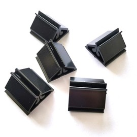 24 PCS Acrylic Name Card Stands Clear Name Card Stands, riangle Playing Card Holders, Small Card Clips, Display Stand,Game Piece Holders Board for Cards, Photos, Memos, Pictures Display﻿ (Black)