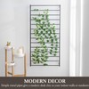MyGift 4 Ft Tall Trellis, Black Metal Wall Mounted Garden