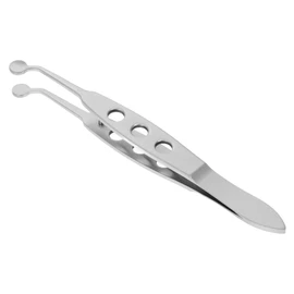 Baluue Stainless Steel Eyelid Massage Tweezers Gland Forceps for Eye Stye Pimple Extraction