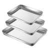Dyikiti Baking Sheet Set of 3, Stainless Steel Cookie Sheet