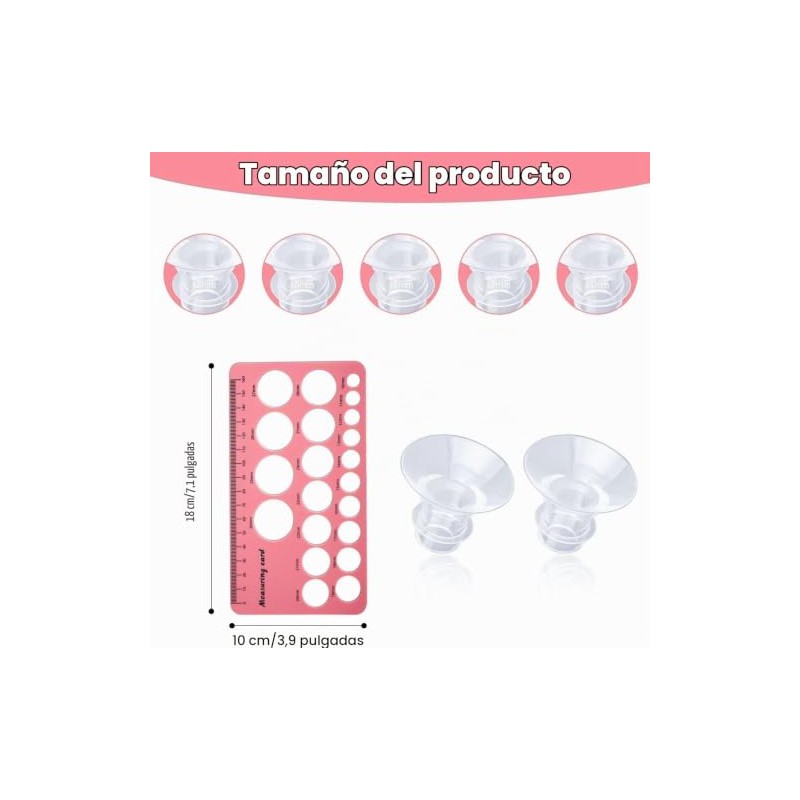 THJOPOKEEL 12 Piezas Insertos de Brida para Extractor de Leche