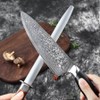 Seido Knives 10-Inch Rosewood Diamond Sharpening Rod - Honing Steel