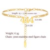 RAMUS KATEN Gold Plated 316L Stainless Steel Angel Number 444