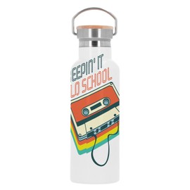 Keepin It Old School Vacuum Flask Stainless Steel Vintage 80's Music Cassette 500 ml