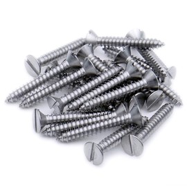 No.4 x 0.5 (2.9mm x 13mm) Slot Countersunk Self-Tapping Screw - Stainless Steel (A2) (Pack of 20)