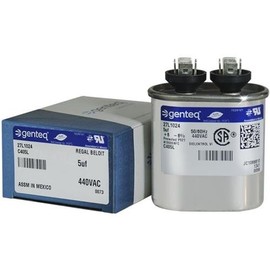 (2) Pack - Genteq 97F5339-5 uf MFD 440 Volt VAC Genteq Replacement Oval Run Capacitors