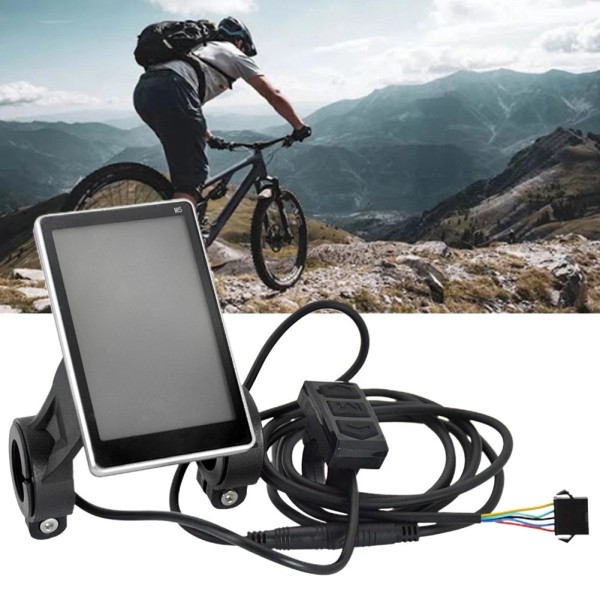 Unbranded 5pin E-Bike LCD Display Screen Electric Scooter Speedmeter Screen