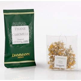 DAMMANN FRÉRES Chamomile Tisana 24 Envelopes Glass France Camomile Infusion Teabags (Fra)