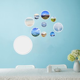 Plexiglasscheibe 12 Stück Acrylglas Platte Durchmesser 10-15cm Acrylscheibe Bilderrahmen Malen DIY Transparent Acryl Kreis Scheiben Glasplatte