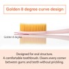 WANGTA Toothbrush 4pcs, Twice as Wide as Regular Brush Head,