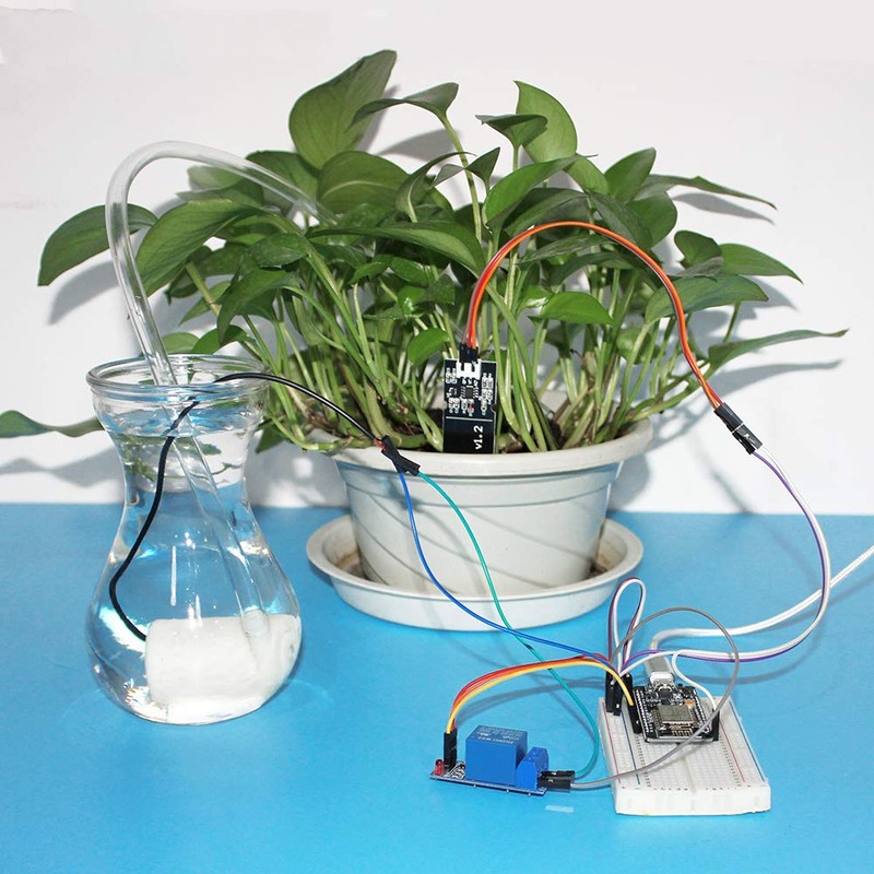 WayinTop Automatische Bewässerung DIY Kit Bewässerungssystem mit Tutorial, Bodenfeuchtesensor +