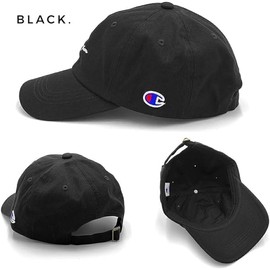 Champion Cap, Deep, Large Size, Deep, Large, 22.8 - 23.6 inches (58 - 60 cm), Women's, Men's Hat, Black