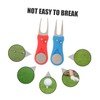 OHPHCALL 2pcs Golf Divot Repair Fork for Golfing Training Green