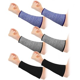 Tiabiaya 3 Pairs Arm Protectors for Thin Skin and Bruising Cut Forearm Sleeve Level 5 Arm Burn Protection Sleeve