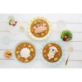 アーネスト デコカレー (ライス型) 海 カレーデコレーション (myフォルム 海のなかまたち) 大手飲食店愛用ブランド A-76780