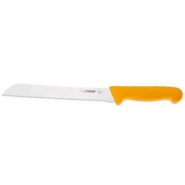 Giesser seit 1776 - Made in Germany - Brotmesser orange, Basic Orange, Klinge 21 cm, Wellenschliff, rutschfest, rostfrei