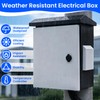 Waterproof Outdoor Electrical Box with Thermostat & Fan, 15.7" H
