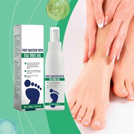 Foot Sanitizer Spray with Tea Tree Oil, Tea Tree Oil Spray for Foot and Nail Sanitizer, Clear Foot Sanitizer Spray (1PCS) - Color: 1PCS