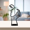 yuksok Thinker Statue, Abstract Decor, Decorative Art Design Face and