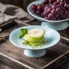 Kelendle Ceramic Footed Bowl Round Pedestal Bowl Fruit Bowl Holder
