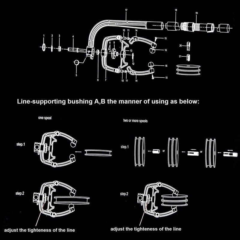 OROOTL Fishing Line Spooler Winder Fly fishing Line Accessories Spooling