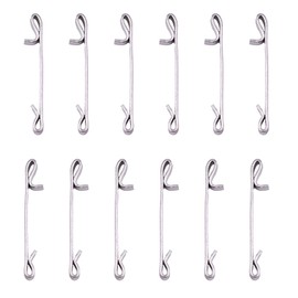 Tool Box Drawer Slide Retaining Keeper Clips Compatible for LUMDOR NAPA MAC PROTO SEARS CRAFTSMAN Tool Boxs Early 2 Inches Double Loop Tool Replacement Parts Auxiliary Mounting Clip 12 Pcs