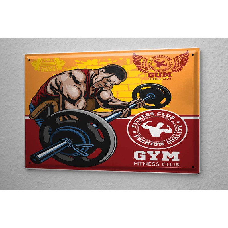 Tin Sign Fun Gym Fitness Club