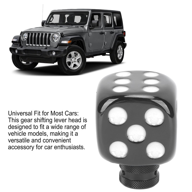 Dice Shape Shift Head Resin Gear Shifting Lever Knob Transmission