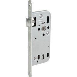 Grundmann WG Mortise Lock 300R Wedge Bit DM 50 Galvanised Steel Silver-Coloured Round Lock