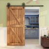 CCJH 6ft Heavy Duty Sturdy Sliding Barn Door Hardware Kit