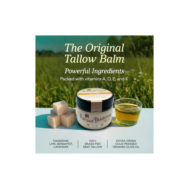 Bálsamo multiusos de Beef Tallow – Aceite cítrico curativo e