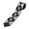 ZEUIHELO Men's Classic Necktie Kira Yoshikage Cosplay tie skeleton (BLACK