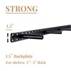2pcs Floating Shelf Bracket Heavy Duty Hidden Metal Brackets for