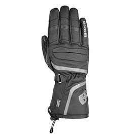 Oxford Convoy 3.0 Textile Mens Waterproof Motorcycle Gloves (M, Stealth Black)