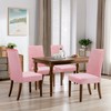 smiry Velvet Stretch Dining Room Chair Covers Soft Removable Dining