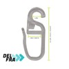 DELFRA 100 Clip Over Hooks 4 mm Transparent – Folding