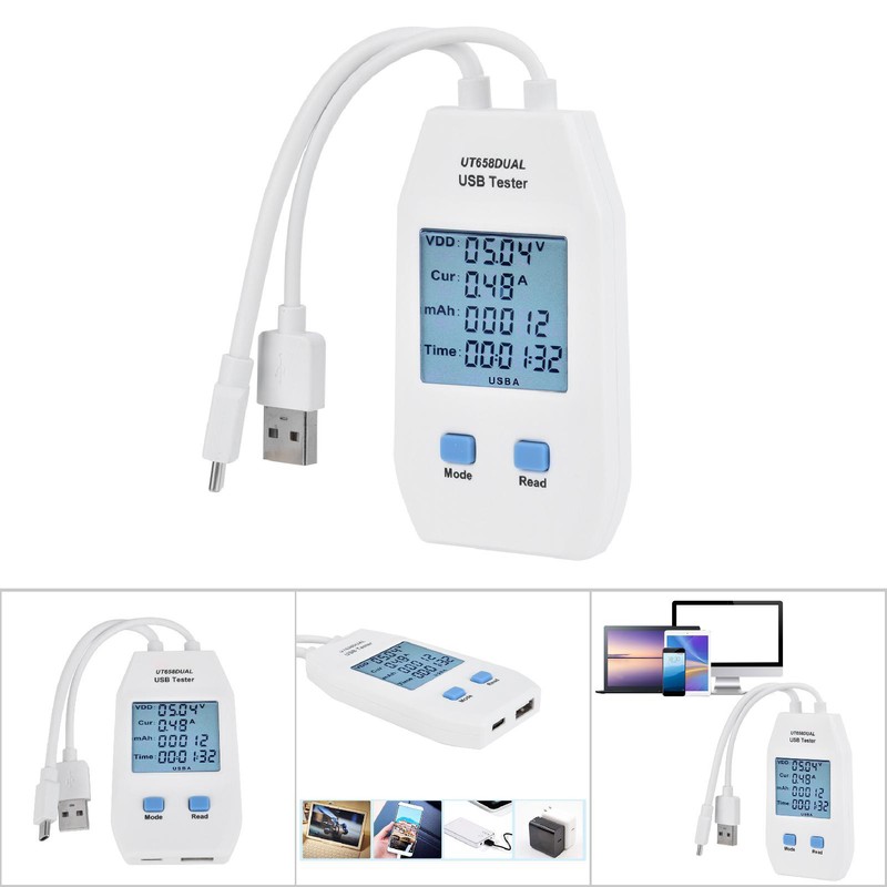 UNi T LCD USB Tester Detector Voltmeter Ammeter Digital Power