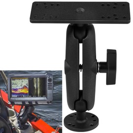 360° Rotation Fish Finder Mount with 1.5"/ C Size Ball,Medium Arm Marine Electronics Mount for Boat for Garmin,for Lowrance,for Humminbird,and More