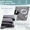 Grounding Sheets Queen Size, Grounding Fitted Sheet 60x80x15 in,10% Pure