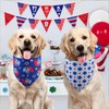 QUQULE 4th of July Dog Bandanas Summer XLarge 3PCS, 6