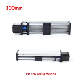 YIPONYT CNC Linear Guide Rail Slide Ball Screw Motion Table, Linear Guide Stage Actuator Motorized 23 Nema Stepper Motor for DIY CNC Router Milling Machine