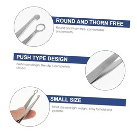 Stainless Steel Nose Hair Trimmer and Eyebrow Scissors Set Precision Trimming Tool for Men and Women Round Head Design for Safe Grooming