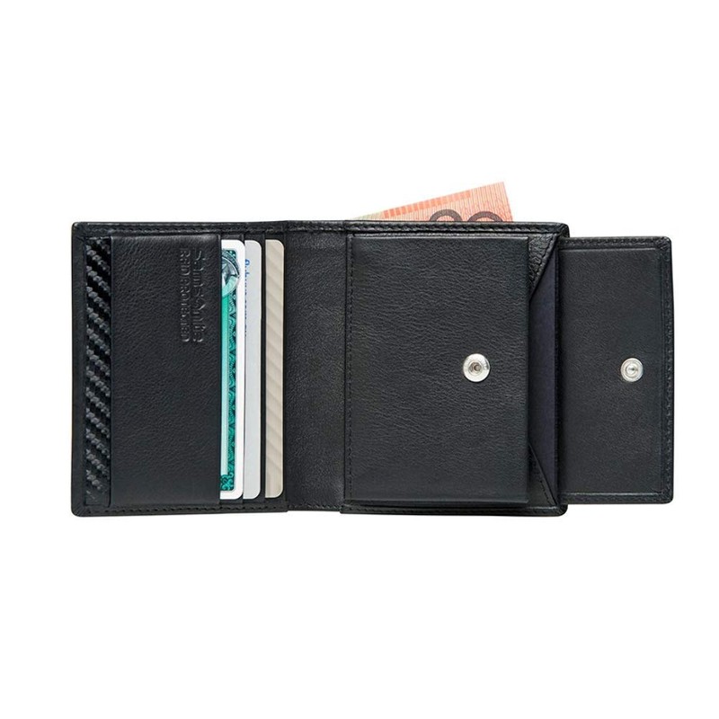 Samsonite Deluxe RFID Leather Wallet Slimline with Coin and 3