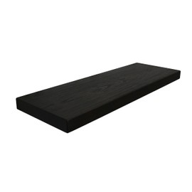 Joel's Antiques - 36 Inch Wooden Floating Shelves for Wall - Made of Natural Wood - Long Heavy Duty Rustic Wall Shelves for Bedroom - Perfect for Living Room, Kitchen - Black 36x12x2 Inches