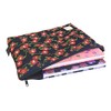 Brocade bolsa con cierre, forrada con brocado Nishijin, talla L.,