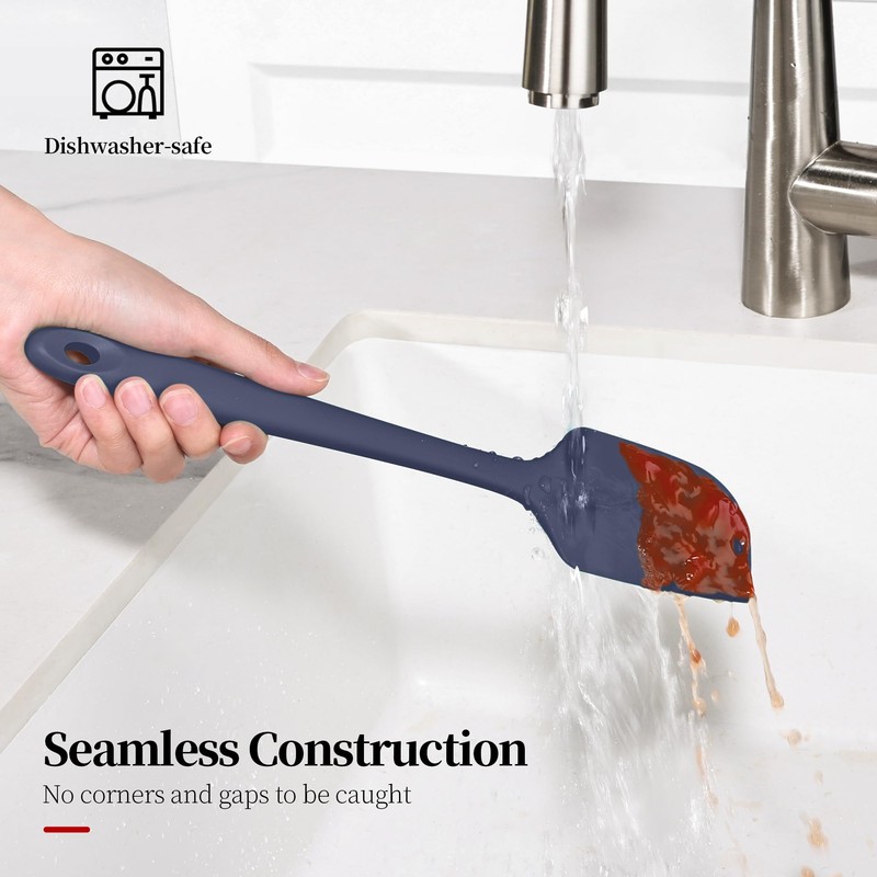 Lilybeam 600ºF Heat Resistant Spatulas, High Heat Food Safe Semless