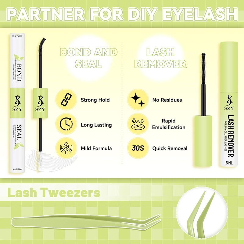 Lash Clusters Kit 570pcs 6 styles 30D-100D D Curl Individual