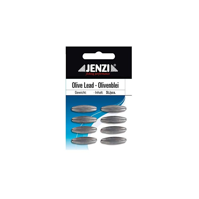 Jenzi Fishing Lead Olive Lead 10 g Pack of 6