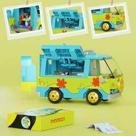 ZIQILIGHTING The Mystery Vehicle Machine Building Set - Scoobies Collectable Car Toy, Idea Gift for Kids Aged 6+ Cartoon Fans (320PCS)