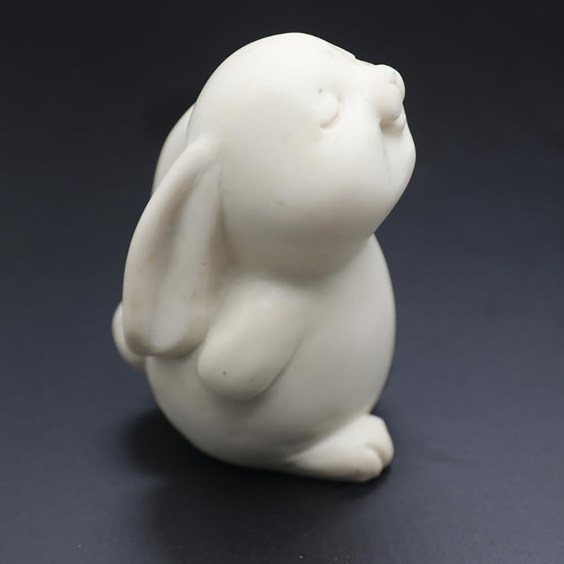 1PCS Easter Bunny Candle Molds Resin Molds,Cute Standing with Closed